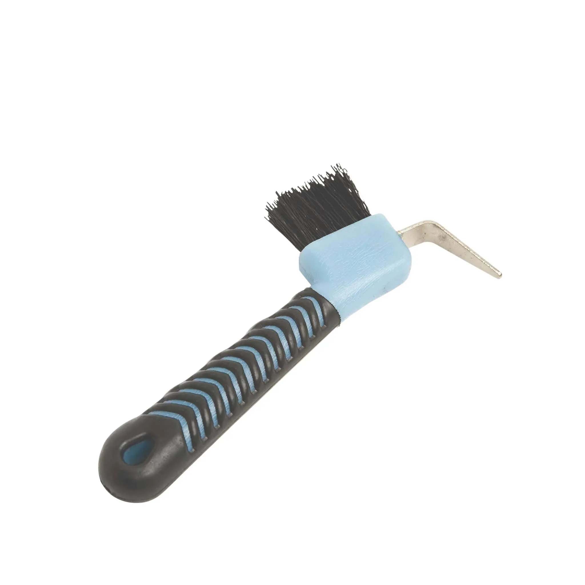 Roma Deluxe Hoof Pick Soft Grip - Light Blue/Black