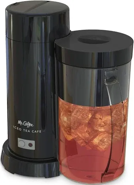 Mr. Coffee 2-Quart Iced Tea Iced Coffee Maker Black 2-IN-1 Brew Pitcher TM1-BLK