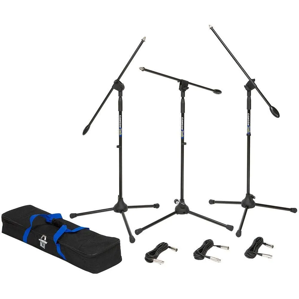 Samson BL3 VP Boom Stand & Cable (3-pack)