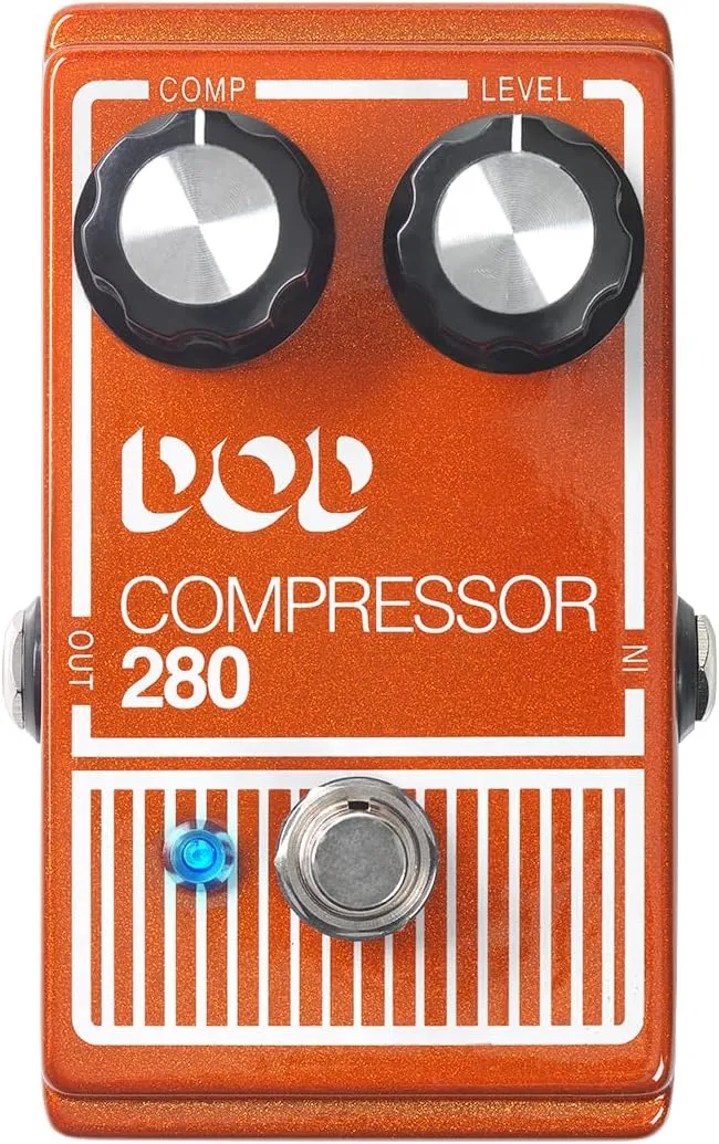 DigiTech DOD280 Compressor Guitar Effects Pedal - Red