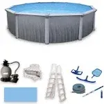 Martinique 21&#39; Round Above Ground Pool Kit with Standard Package | 52&quot; Wall | 64836