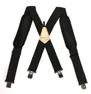 CTM Men's Heavy Duty Clip-End Work Suspenders