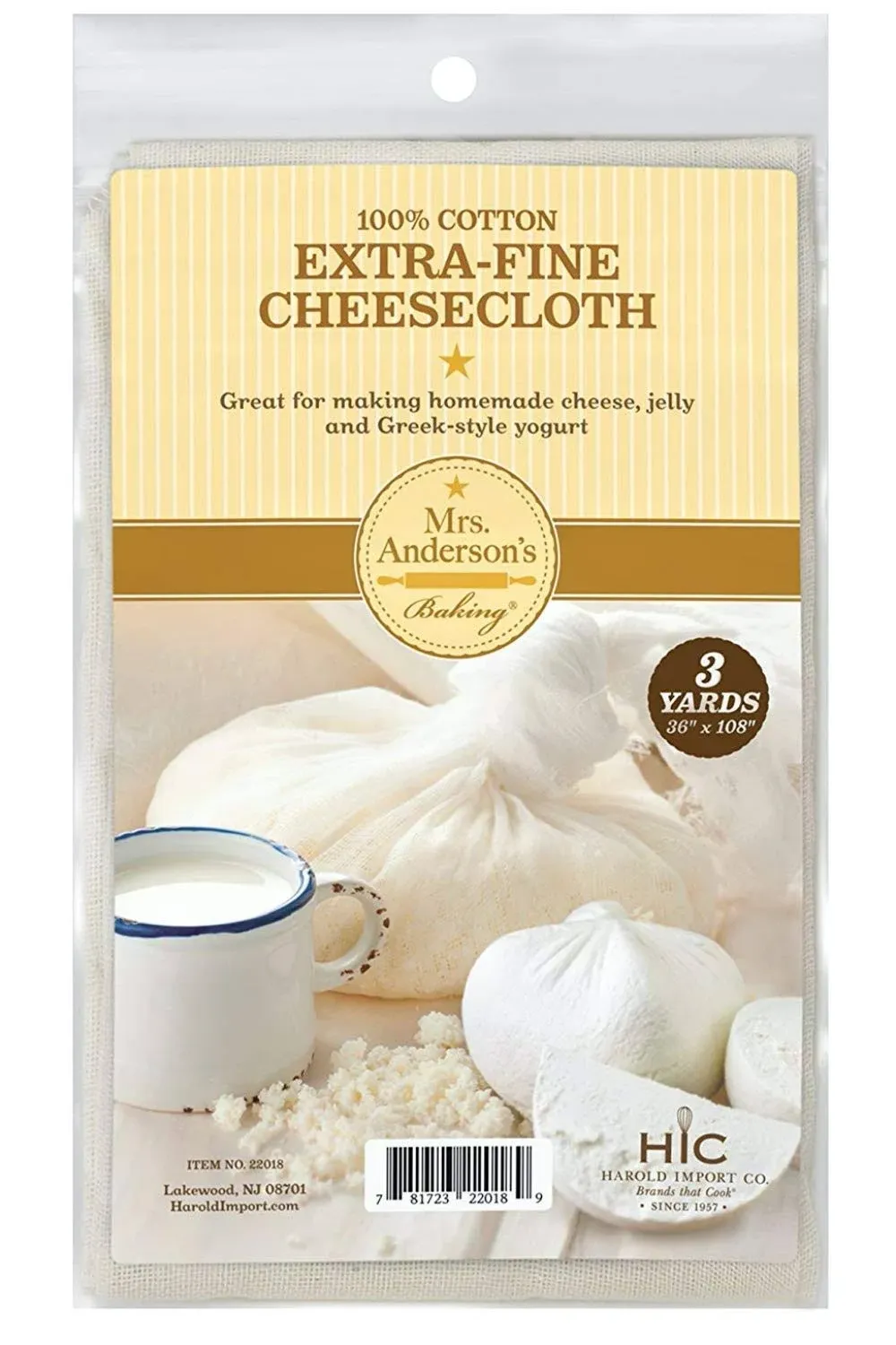 Mrs. Anderson’s Baking Extra-Fine Cheesecloth, 1 Pack