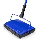 Casabella Carpet Sweeper 11" Non-Electric Floor Cleaner Blue