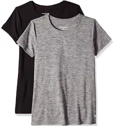 Amazon Essentials Women&#x27;s Tech Stretch Short-Sleeves T-Shirt BLACK NWT M