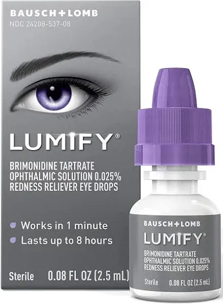 Lumify Redness Reliever Eye Drops 0.25 floz (7.5 ml) Exp:10/2022