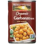 Westbrae Natural, Beans Garbanzo Organic, 15 Ounce