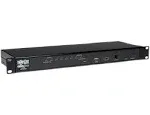 TRIPP LITE 8-Port Steel Rackmount IP KVM Switch with On-Screen Display (B022-U08-IP), Black