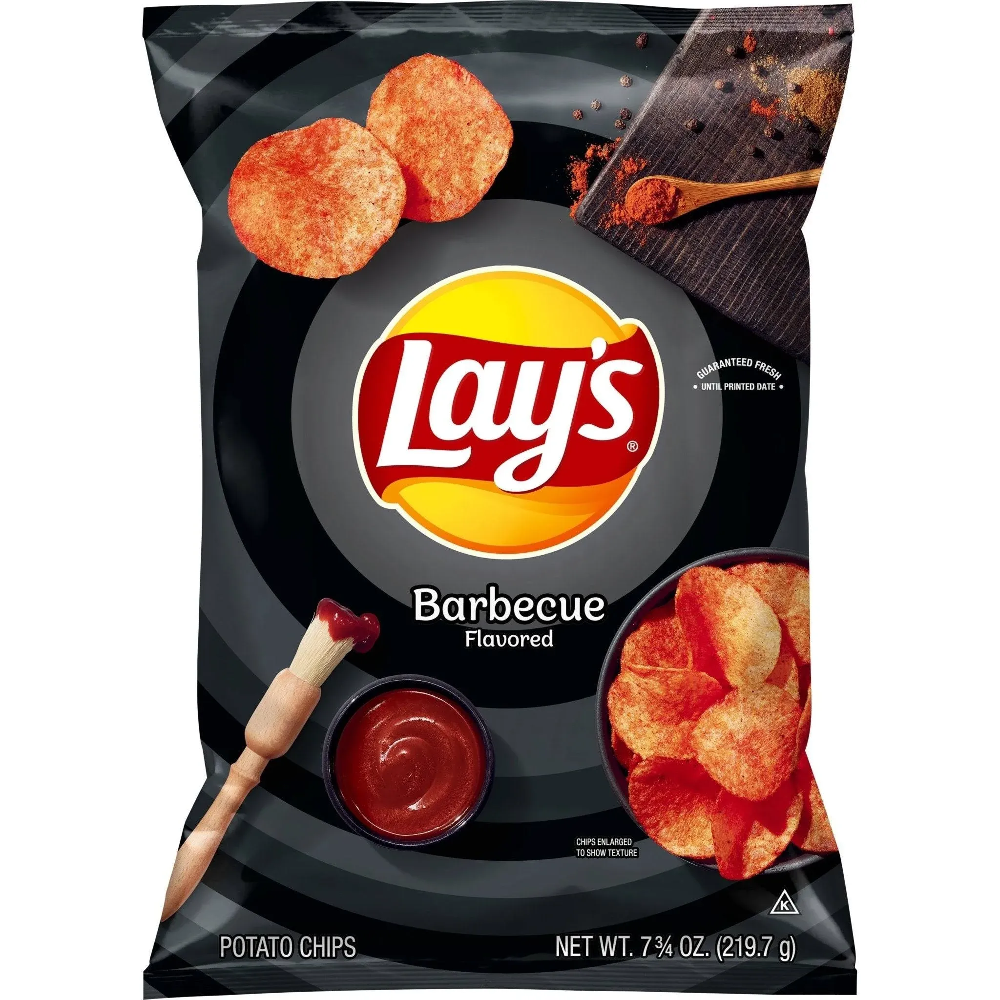 Lay's Barbecue Flavored Potato Chips 7.75 Oz Plastic Bag