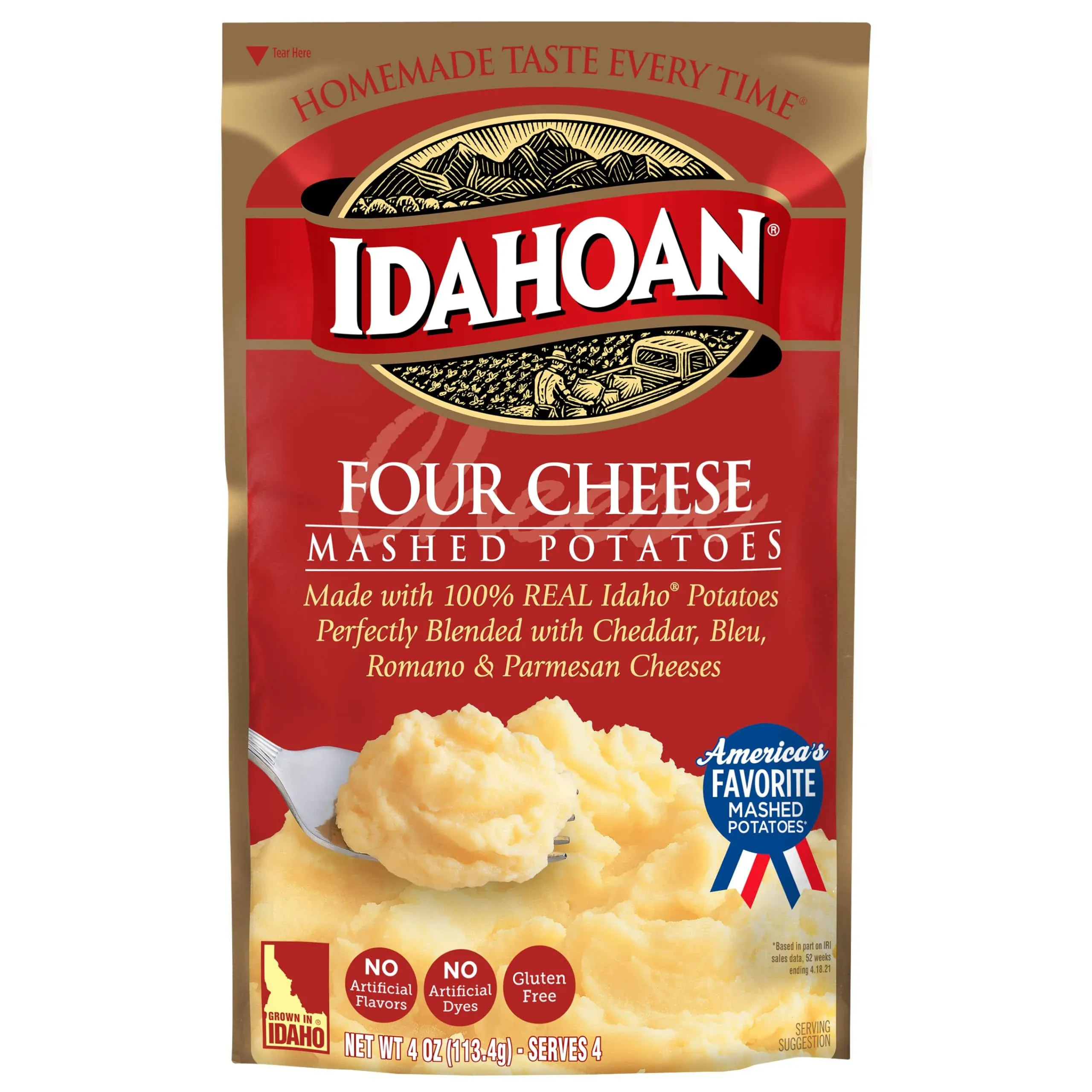 Idahoan Foods Four Cheese Mashed Potato-4 oz.-12/Case