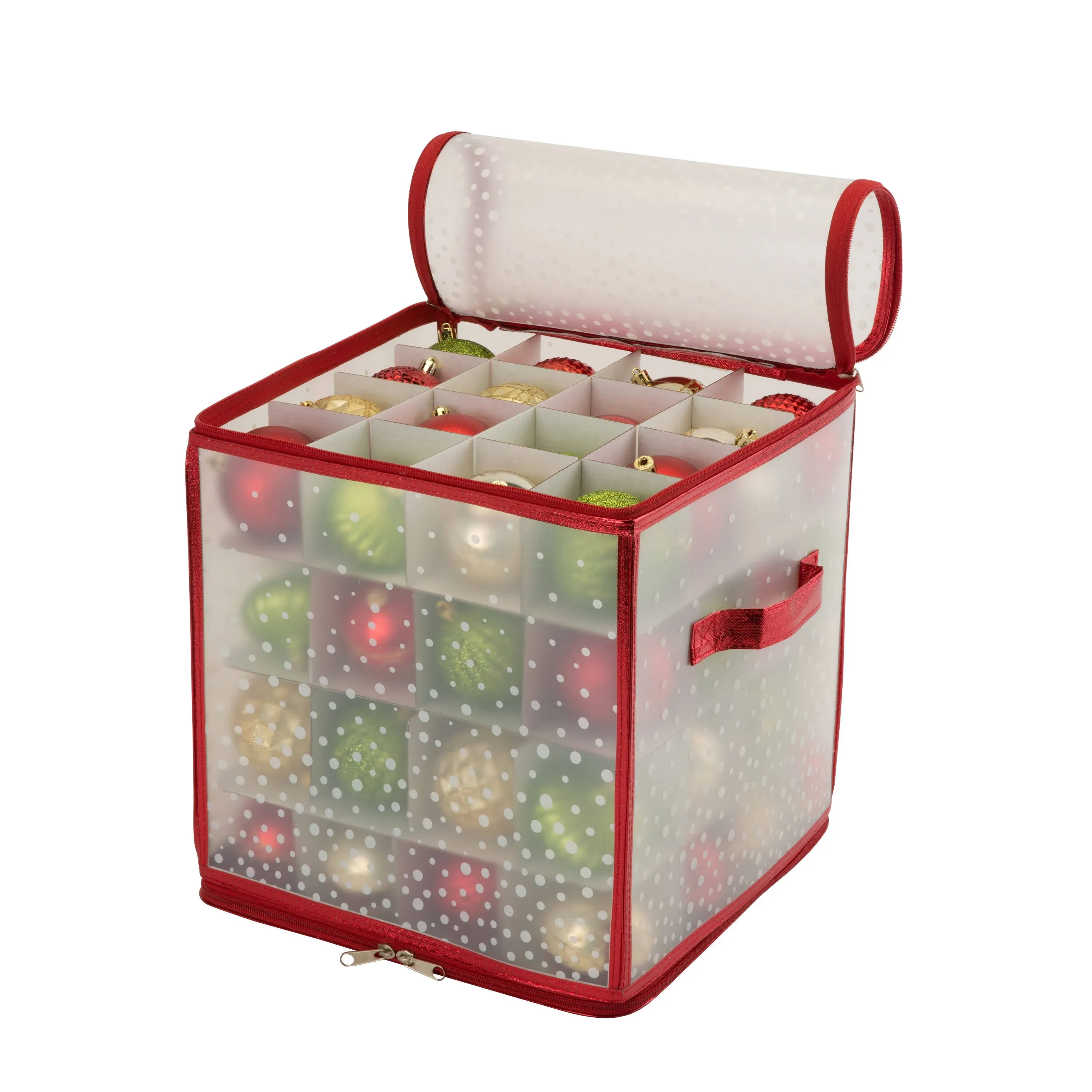 Simplify Clear & Red Ornament Organizer | Michaels®