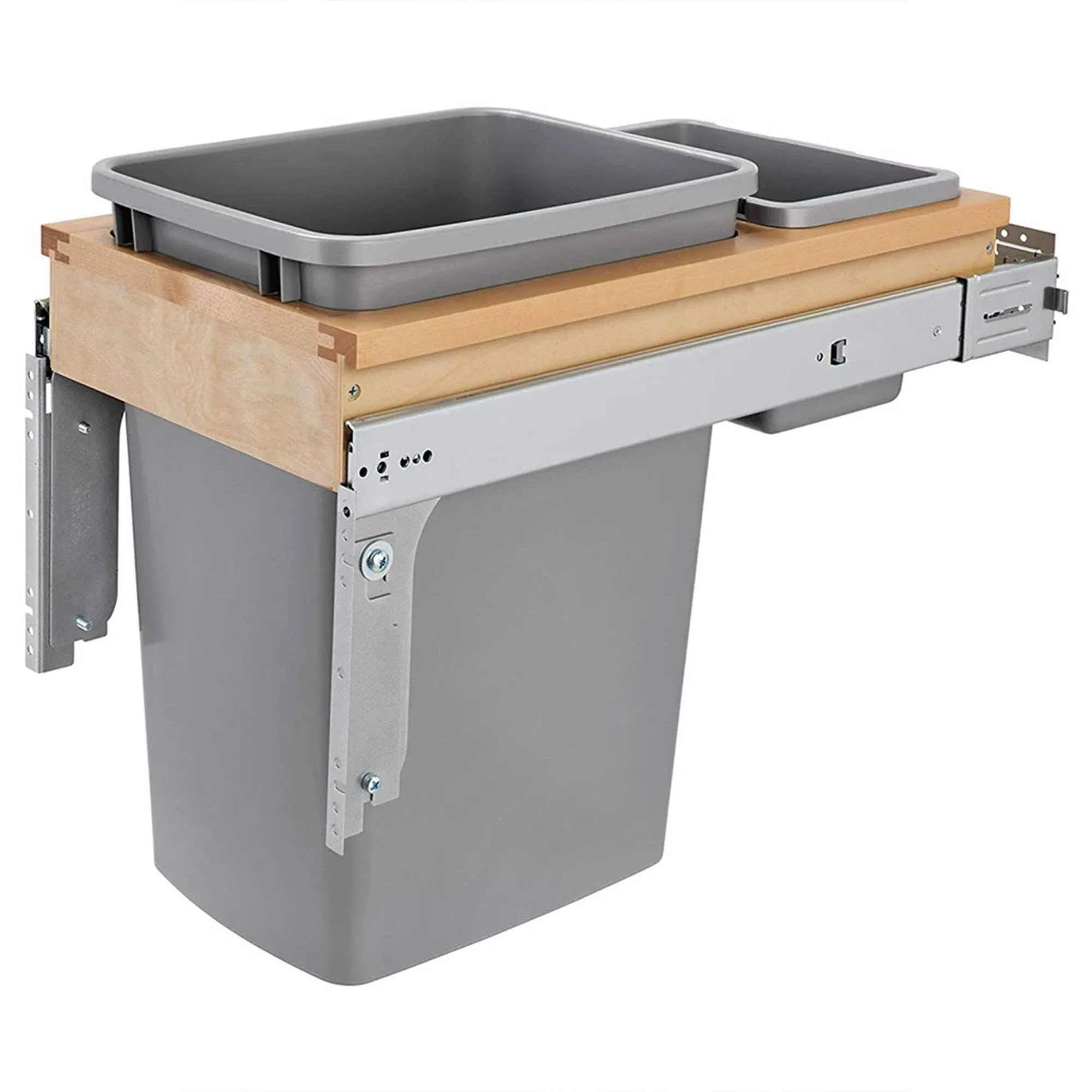 Rev-A-Shelf - 4WCTM-12BBSCDM1 - 35 Quart Top Mount Waste Container