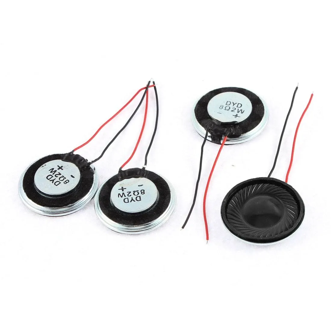 Unique Bargains Metal Shell Speaker 2W 8 Ohm 4Pcs