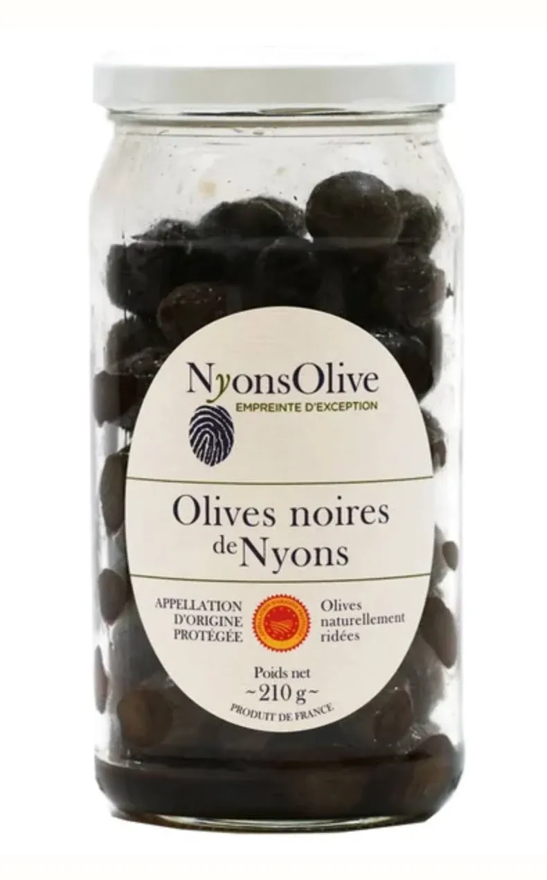 Nyonsolive Black Nyons Olives AOC 210g