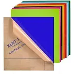 XLNT TECH 10 Pieces &amp; 10 Colors Cast Acrylic Opaque (no-Transparent) Plastic Sheet 8 x 8 Inch (.118&quot; Thick), for Signs, DIY Projects.