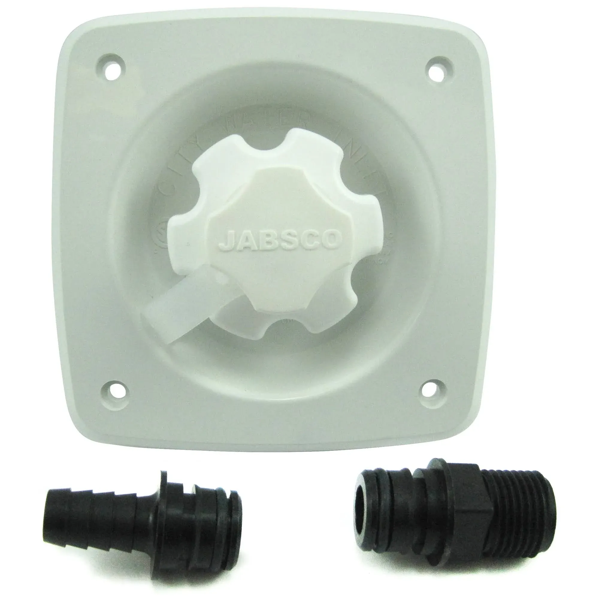 Jabsco Water Pressure Regulator - Flush Mount - White - 671880558433