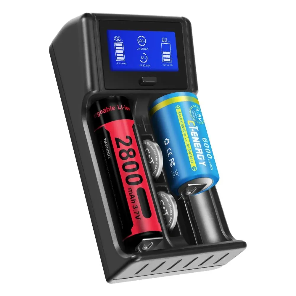 Universal Battery Charger Smart Charging All Types of Lithium Ion Batteries 