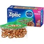 Ziploc Seal Top Bags, Snack - 90 bags