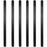 GeilSpace 6 Pack 3/4' Pre-Cut Black Metal Pipe, Industrial Steel Fits Standard Half inch Black Threaded Pipes and Fittings - Vintage DIY Industrial Sh