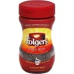 Folgers Classic Roast Instant Coffee Crystals (3 oz)