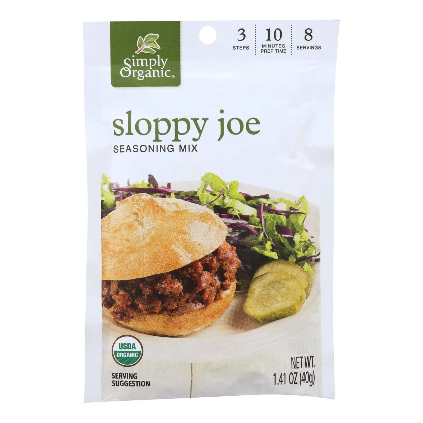 Simply Organic Sloppy Joe Seasoning Mix, 1.41 oz.