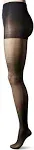 Hanes L'eggs Sheer Energy Control Top Medium Support Pantyhose, Jet Black, Size B