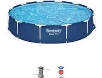 Bestway Steel Pro 12' x 30" Round Above Ground Pool Set