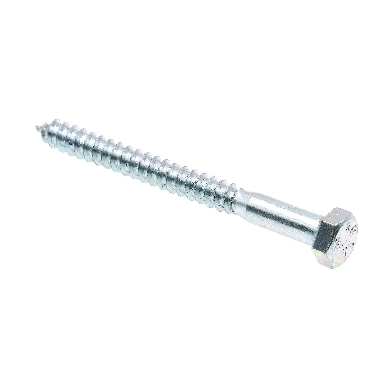 Hex Lag Screw 5/16in X 3-1/2in A307 Grade A Zinc Plated Steel 50PK