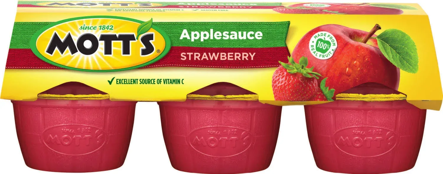 Motts Strawberry Apple Sauce, 4 Ounce Cup -- 72 per case