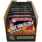 Maruchan Yakisoba Fire Spicy Beef Flavor Ramen Noodle, 3.99 Ounce (Pack of 8) 