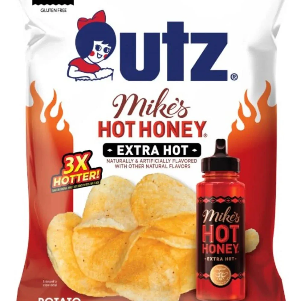 Utz Mike's Hot Honey Extra Hot Potato Chips 7.75 oz