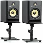 Gator Frameworks Desktop Studio Monitor Stands - Adjustable Height