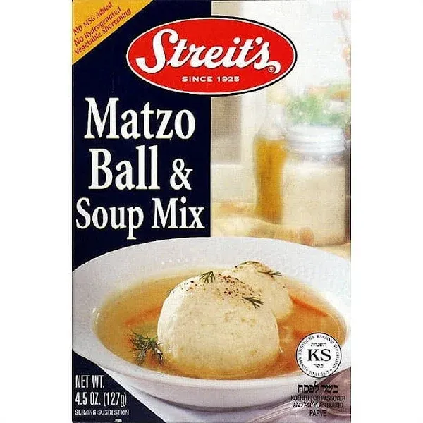 Streit's Matzo Ball & Soup Mix, 4.5 oz, (Pack of 12)