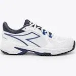 Diadora Men's Trofeo 2 AG Pickleball Shoes, White/Surf The Web/Blue Corsair, Size 11.5