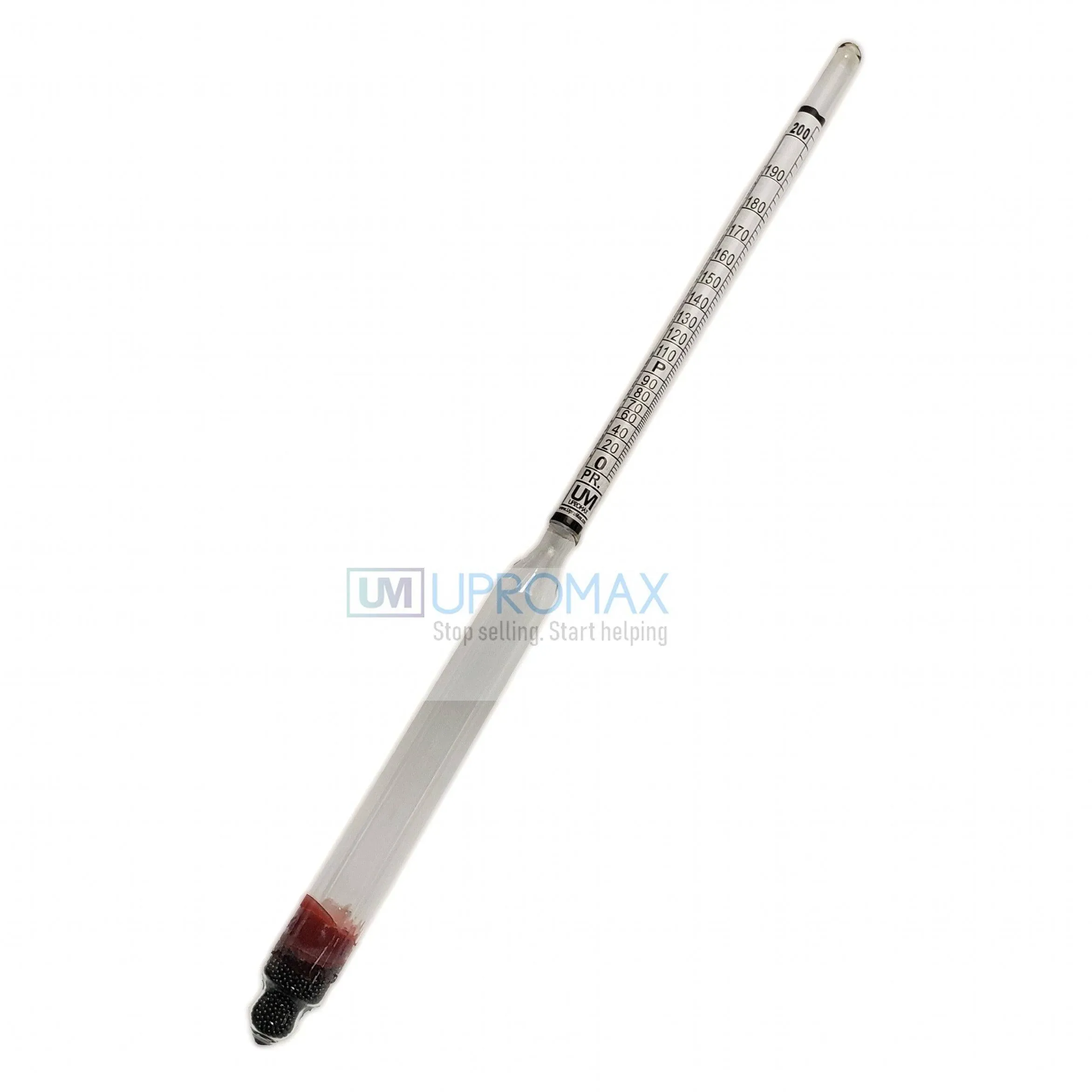 Upromax PROOF & TRALLE HYDROMETER ALCOHOL METER DISTILLING TEST SPIRIT SCALE 0-200%