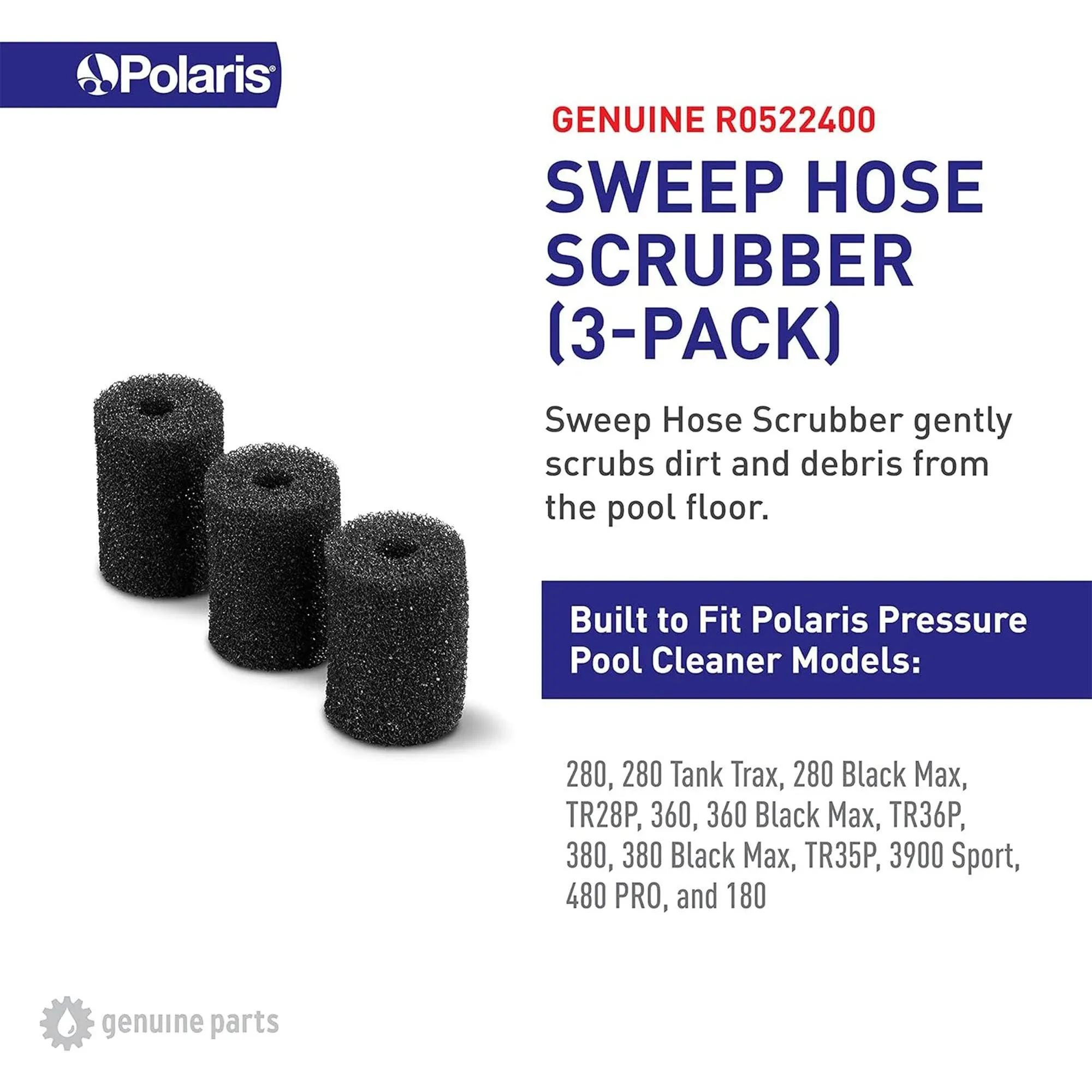 Polaris Sweep Hose Scrubber R0522400 - 3 Pack