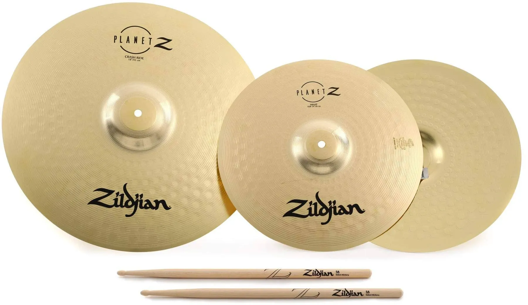 Zildjian PLZ1418 Planet Z 14/18" 2-Piece Cymbal Pack Box Set | Reverb