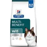 Hills Prescription Diet w/d Feline Cat Food - 8.5 lb bag