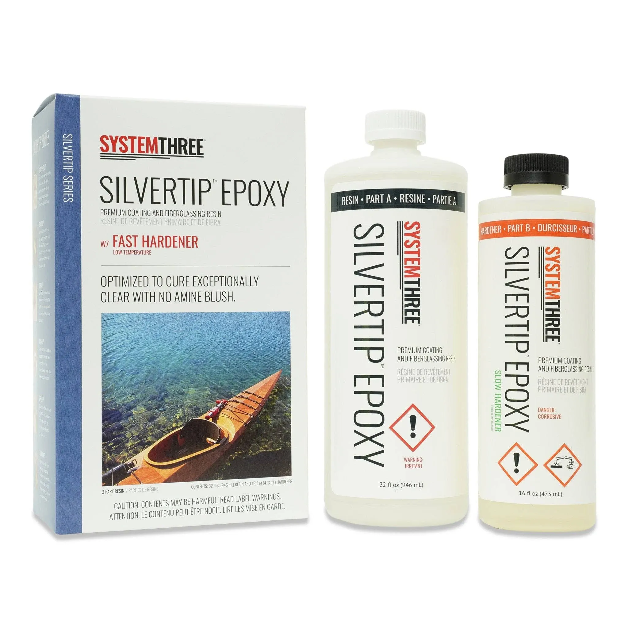 System Three Silvertip Epoxy with Fast Hardener, 1.5-Quart, Clear