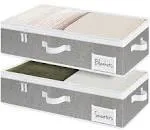 StorageWorks Underbed Storage Box with Zippers