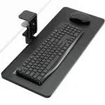 VIVO 25" x 10" Clamp-on Rotating Computer Keyboard and Mouse Tray