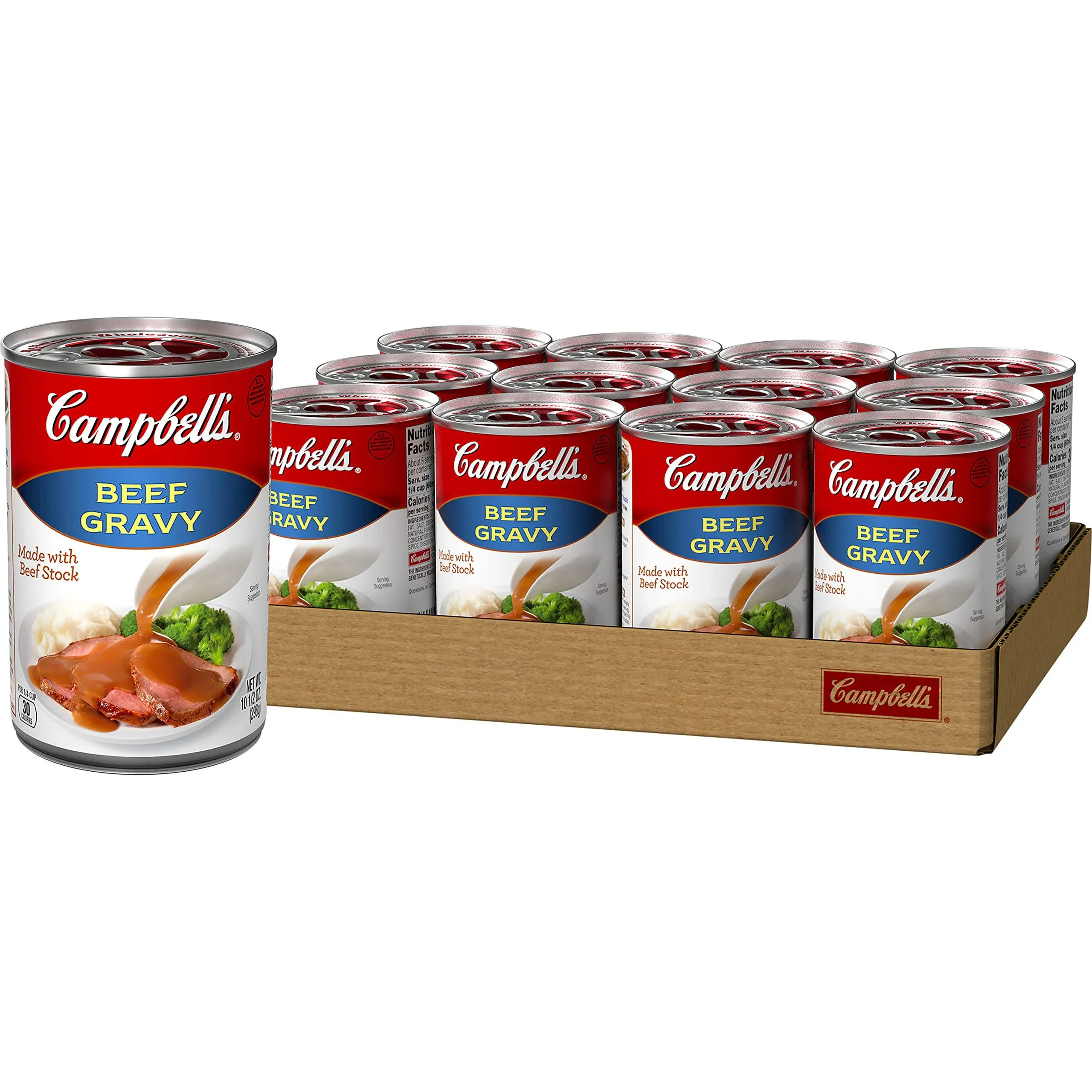 Campbell&#039;s Beef 🍲 Gravy, 10.5 Oz Can (Case of 12)