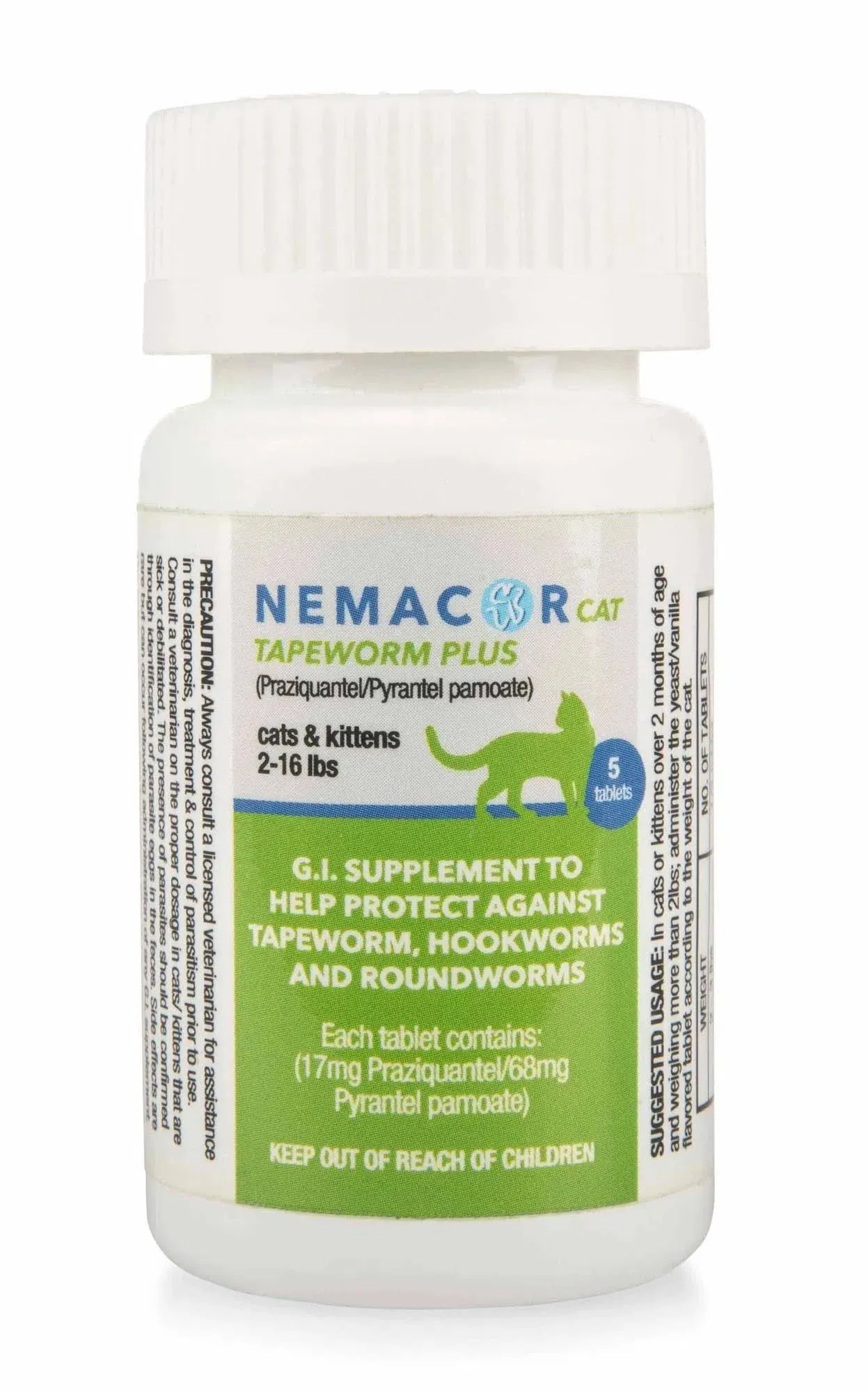 Nemacor Cat Tapeworm Plus, Vanilla/Yeast