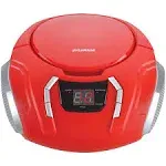 Sylvania SRCD261-B-RED Portable CD Player w/ AM/FM Radio - Red