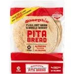 Joseph's Flax Oat Bran & Whole Wheat Pita Bread - 10 ct