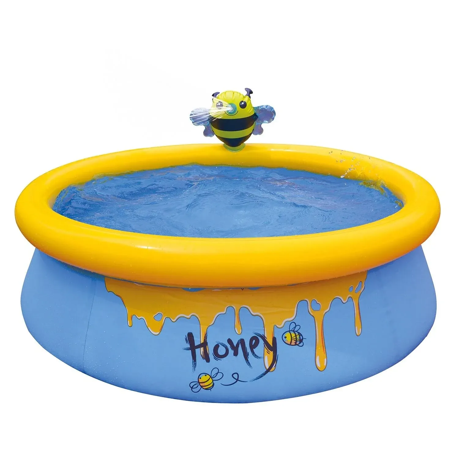 JLeisure 5&#039; x 16.5&#034; Bee Spray Inflatable Outdoor Above Ground Kid Swimming Pool