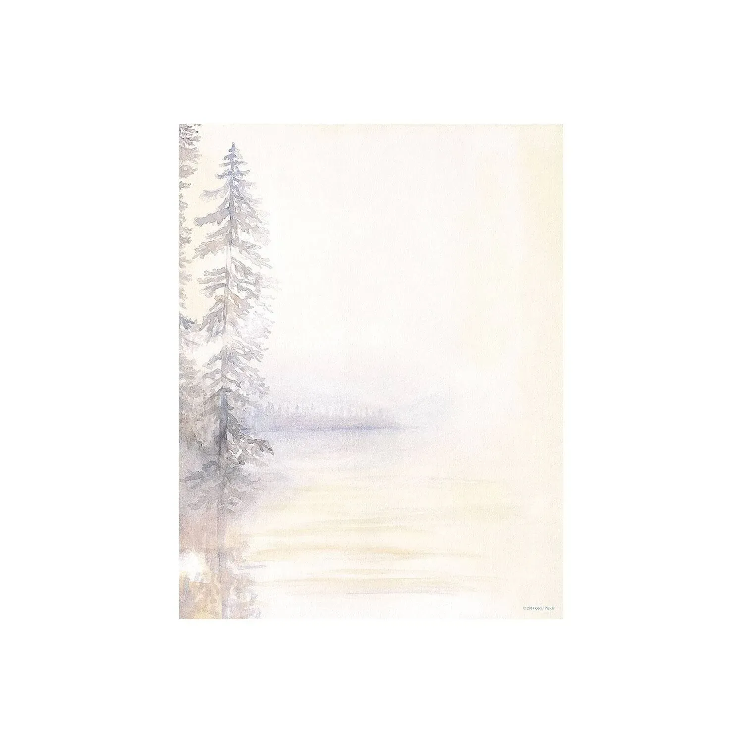 Great Papers! Morning Mist Letterhead