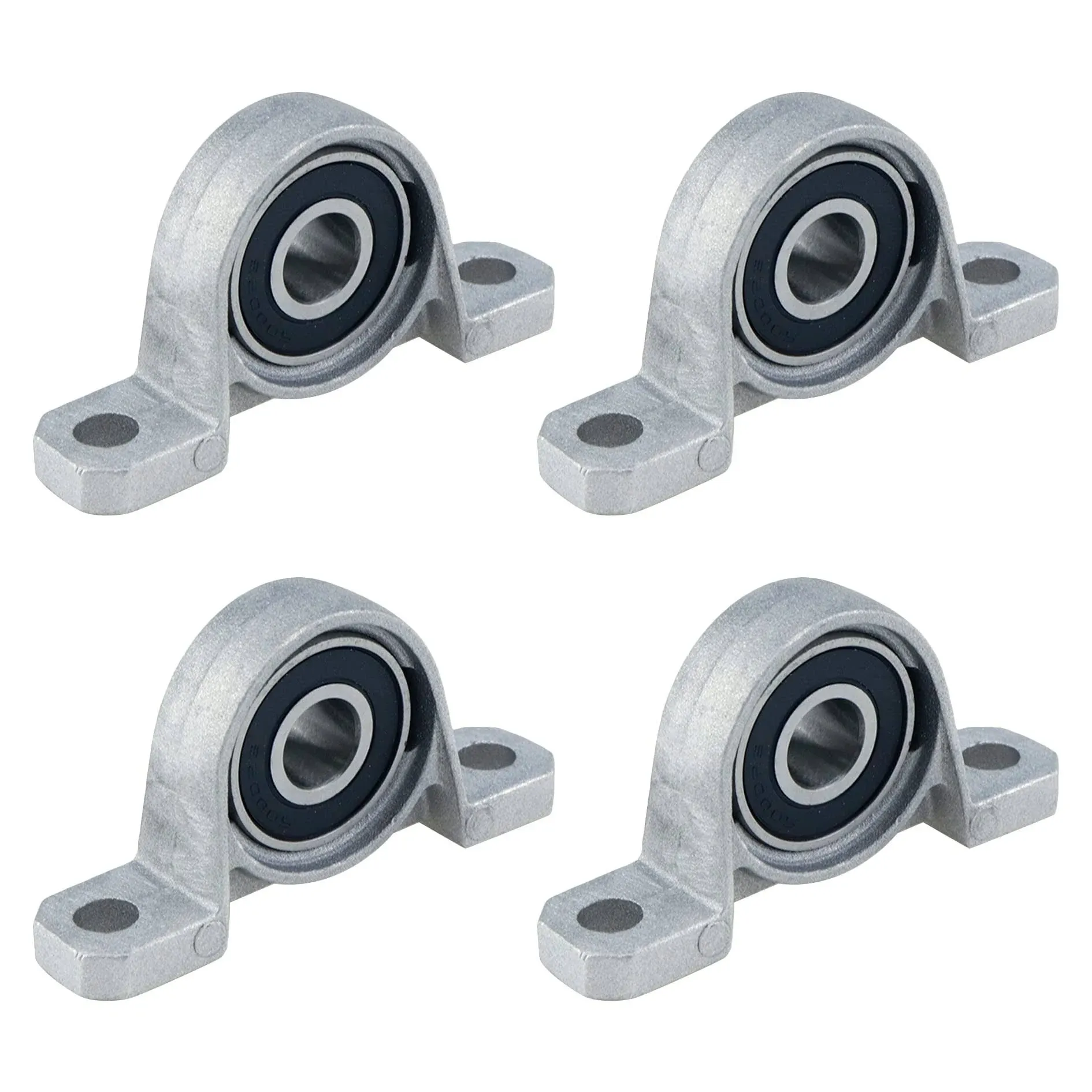 Sydien 4Pcs 10mm 10mm/0.39 Bore Diameter Mounted Pillow Block Bearing