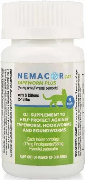 Nemacor Cat Tapeworm Plus