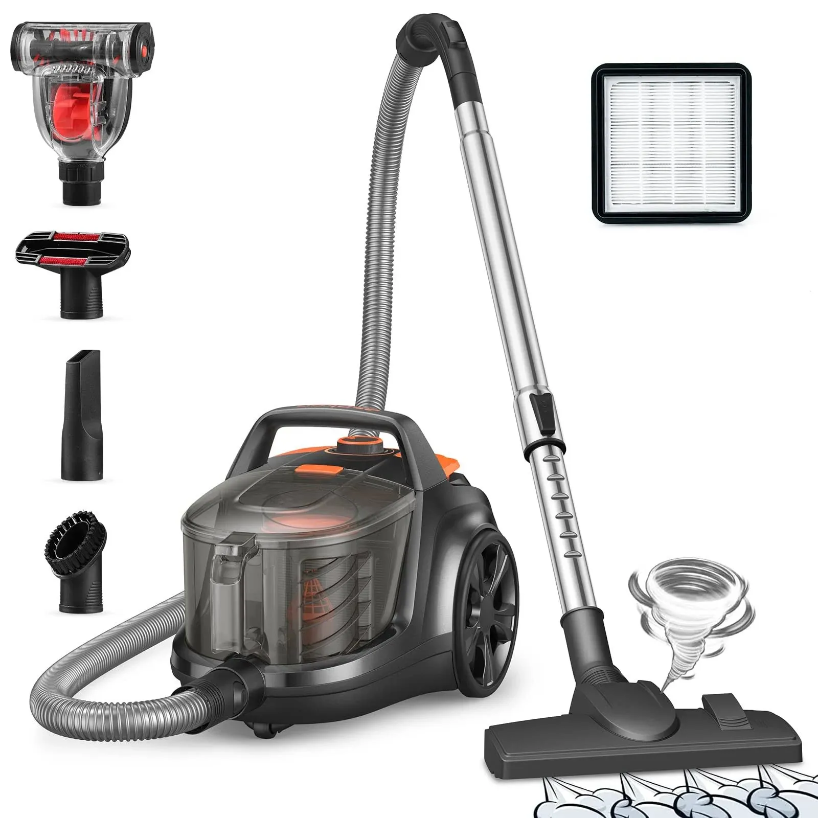 Aspiron Canister Vacuum Cleaner 1200W